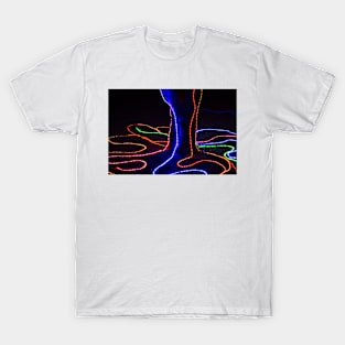 Tree Covered in Lights Abstract Number Three T-Shirt